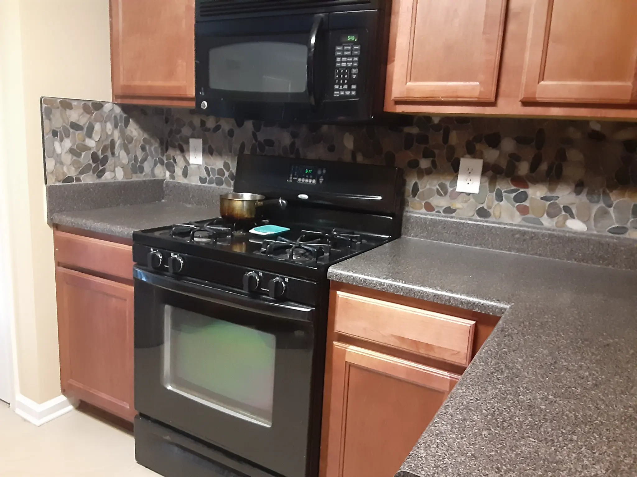 River Rock Backsplash