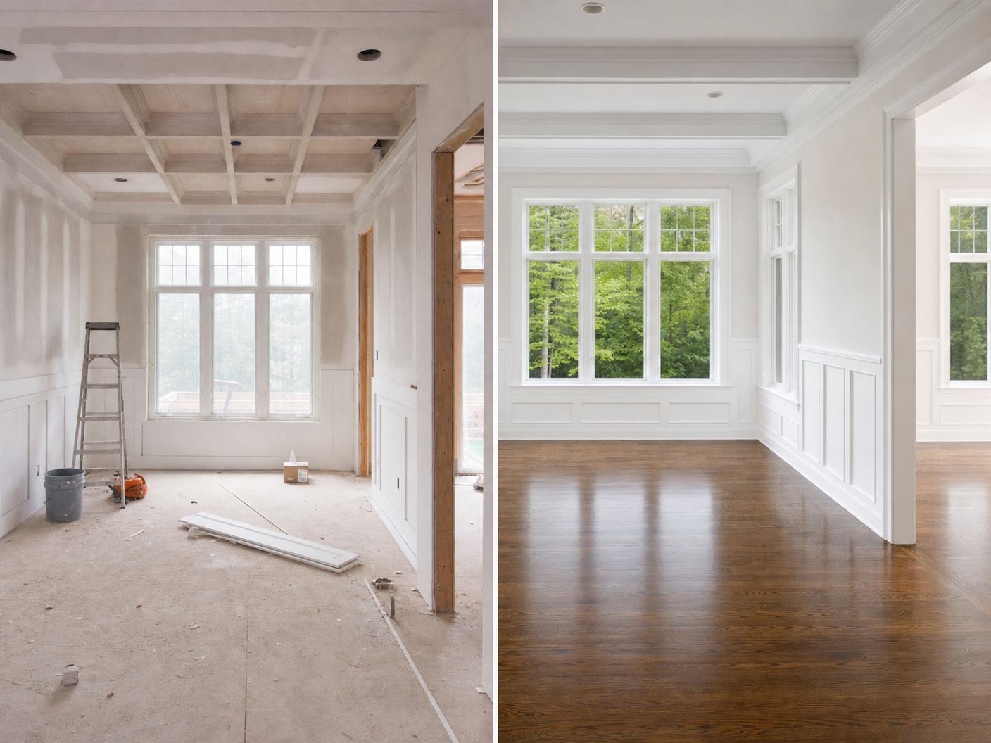 Professional post-construction clean-up