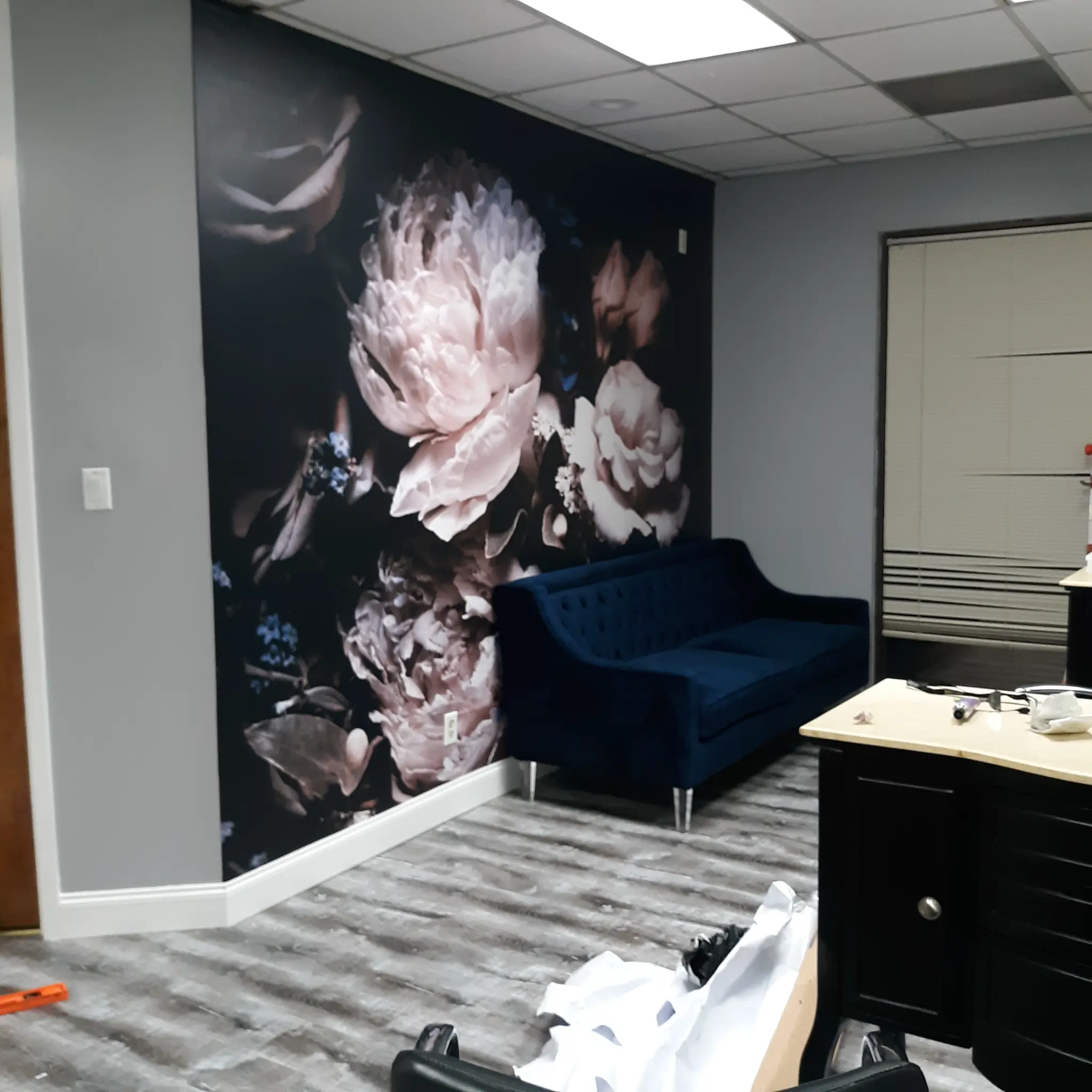 Salon Accent Wall — Custom Vinyl Graphic