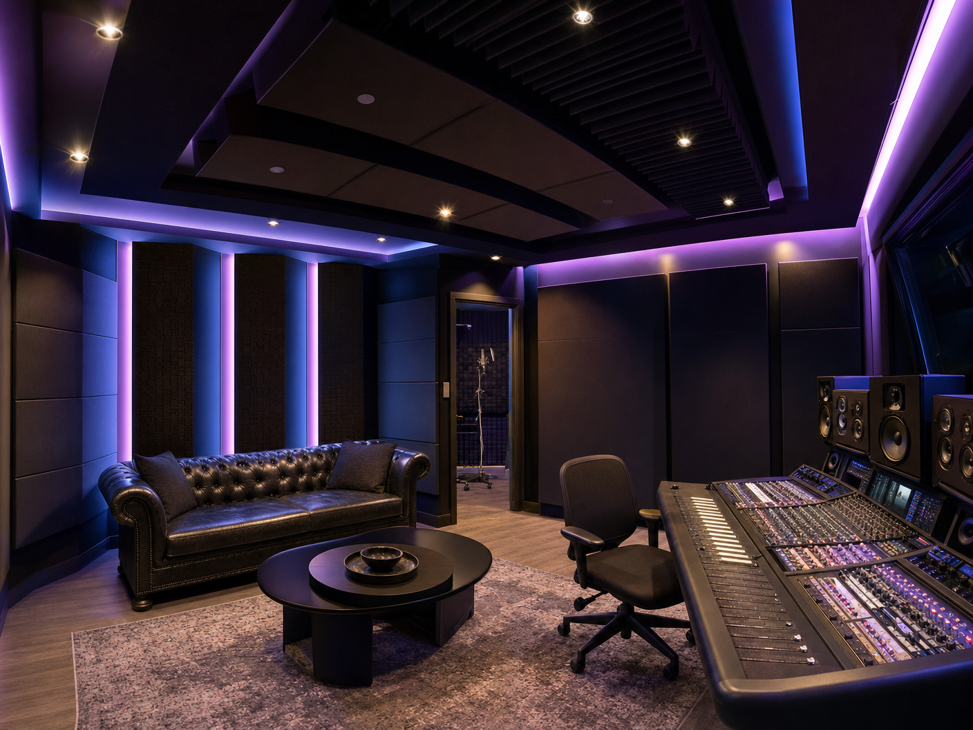 Professional recording studio build